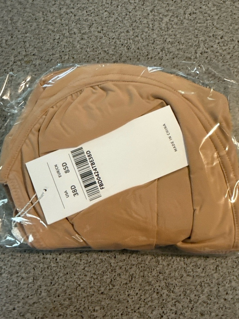 HSIA 38D Minimizer Full Coverage Bra Taupe Beige NWT